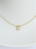 Pear Diamond Pendant Necklace