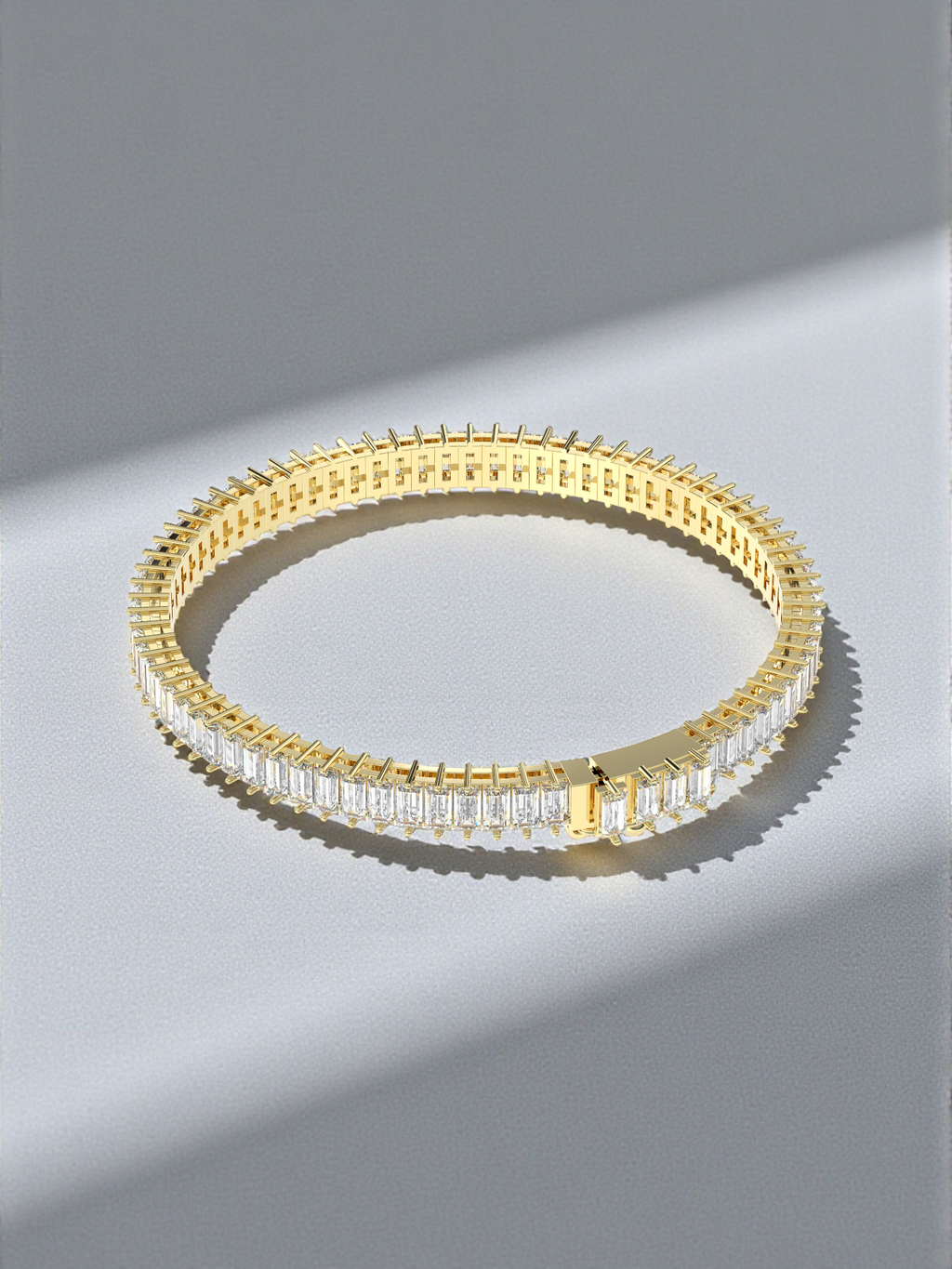 Baguette Cut Diamond Bracelet