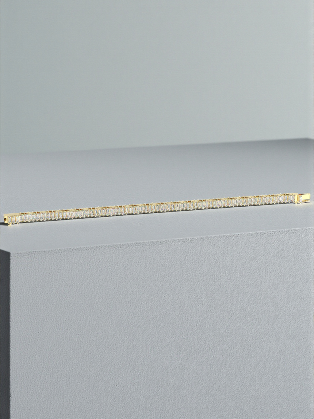 Baguette Cut Diamond Bracelet