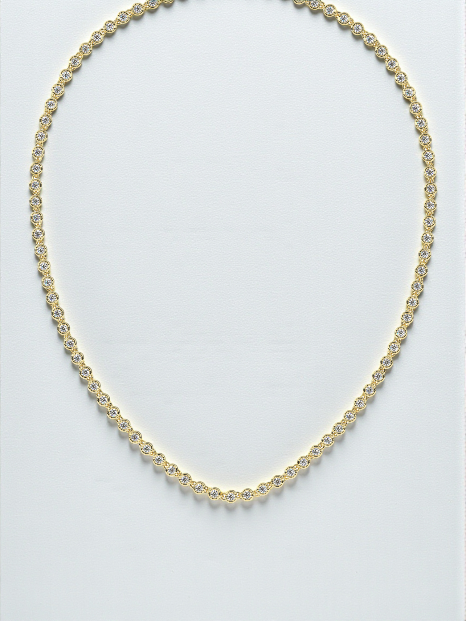 Luxe Bezel Line Necklace