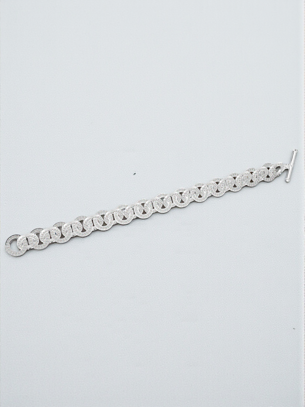 Pave Diamond Link Bracelet