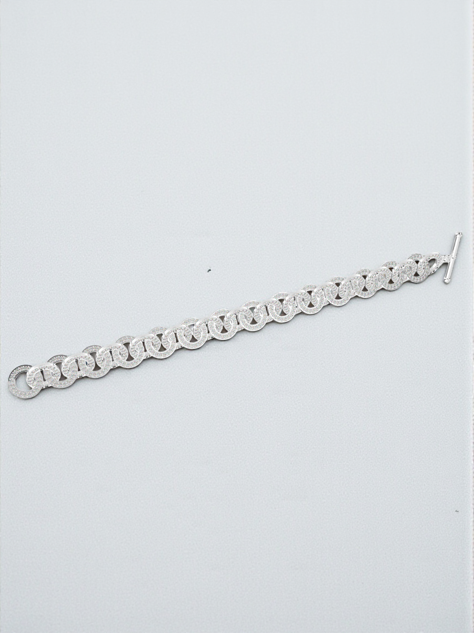 Pave Diamond Link Bracelet