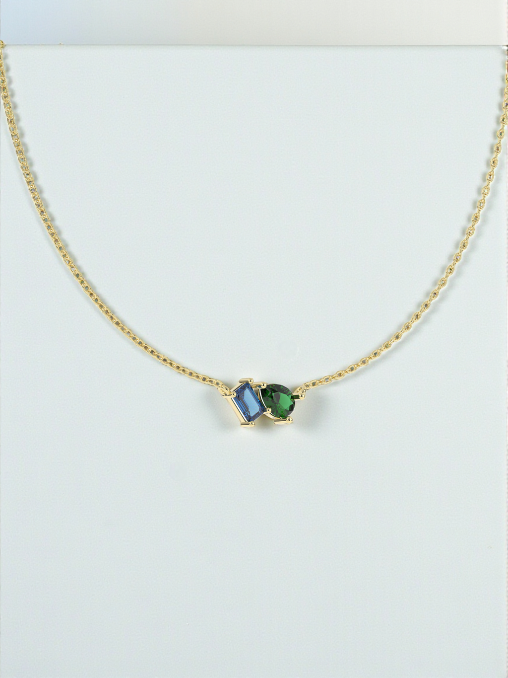 Toi et Moi Gemstone Necklace