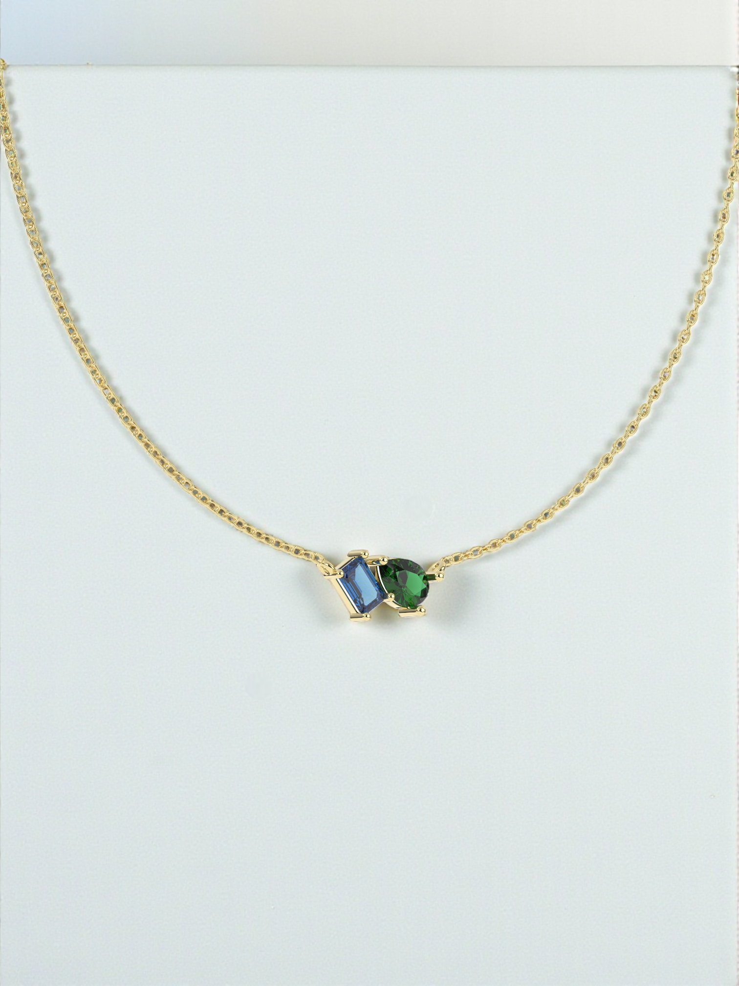 Toi et Moi Gemstone Necklace