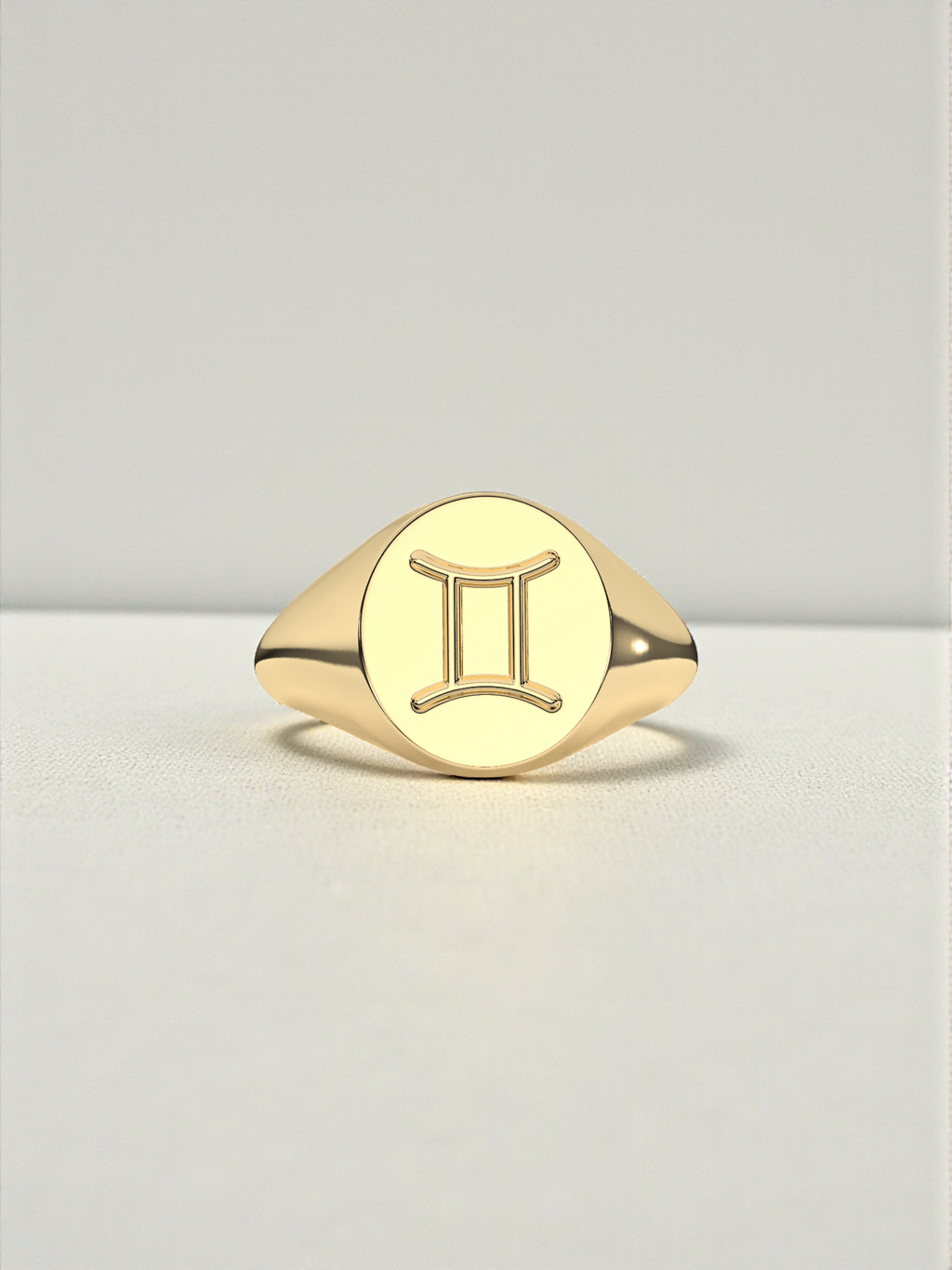 Gemini Zodiac Signet Ring