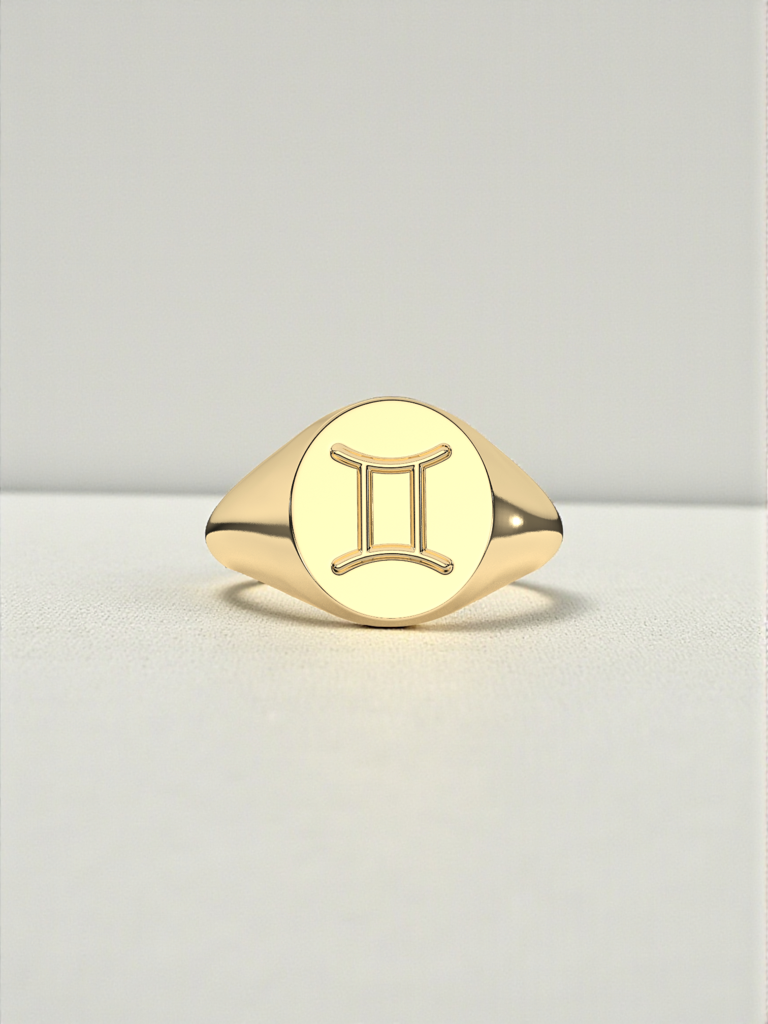Gemini Zodiac Signet Ring