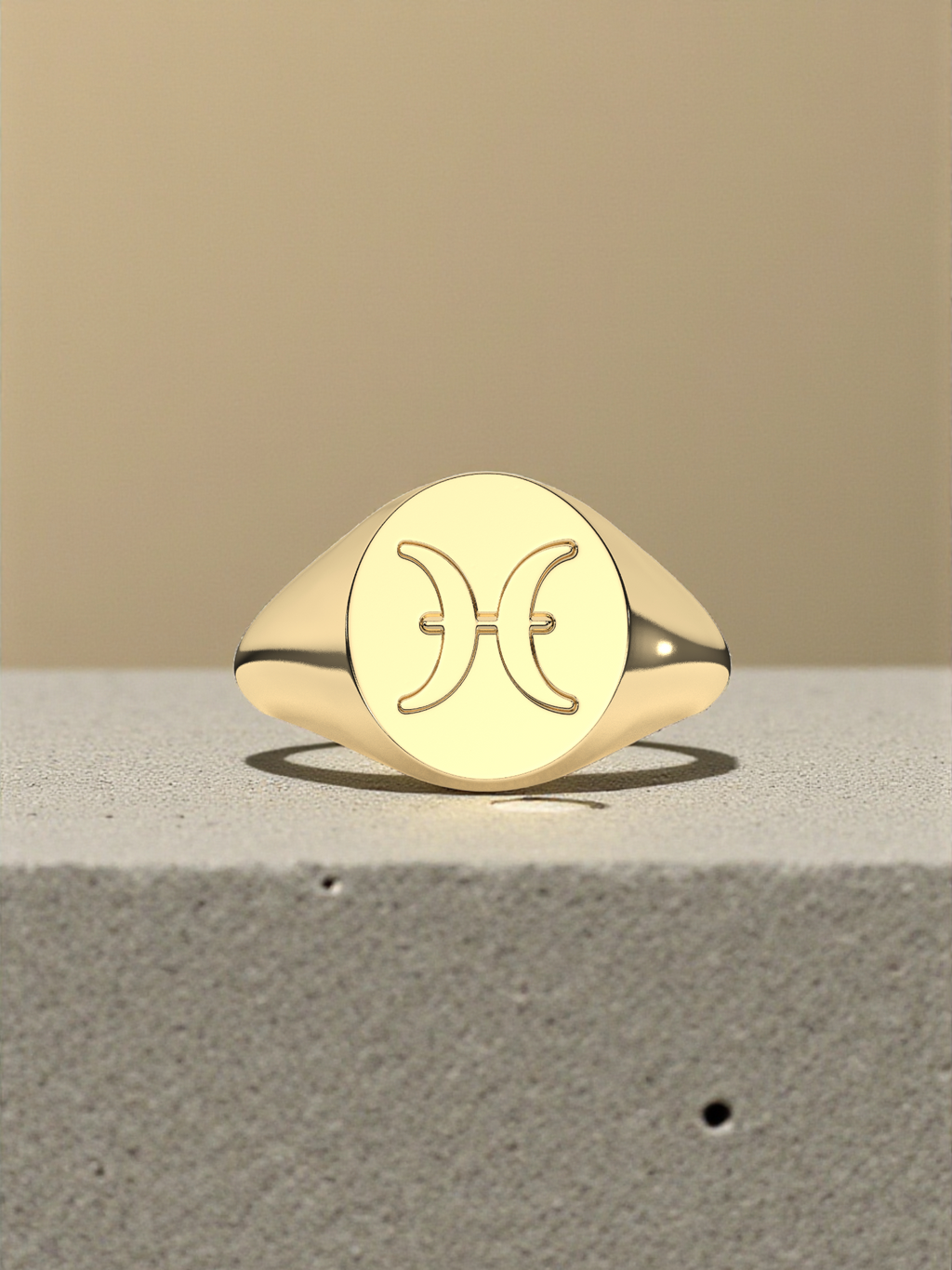 Pisces Signet Ring