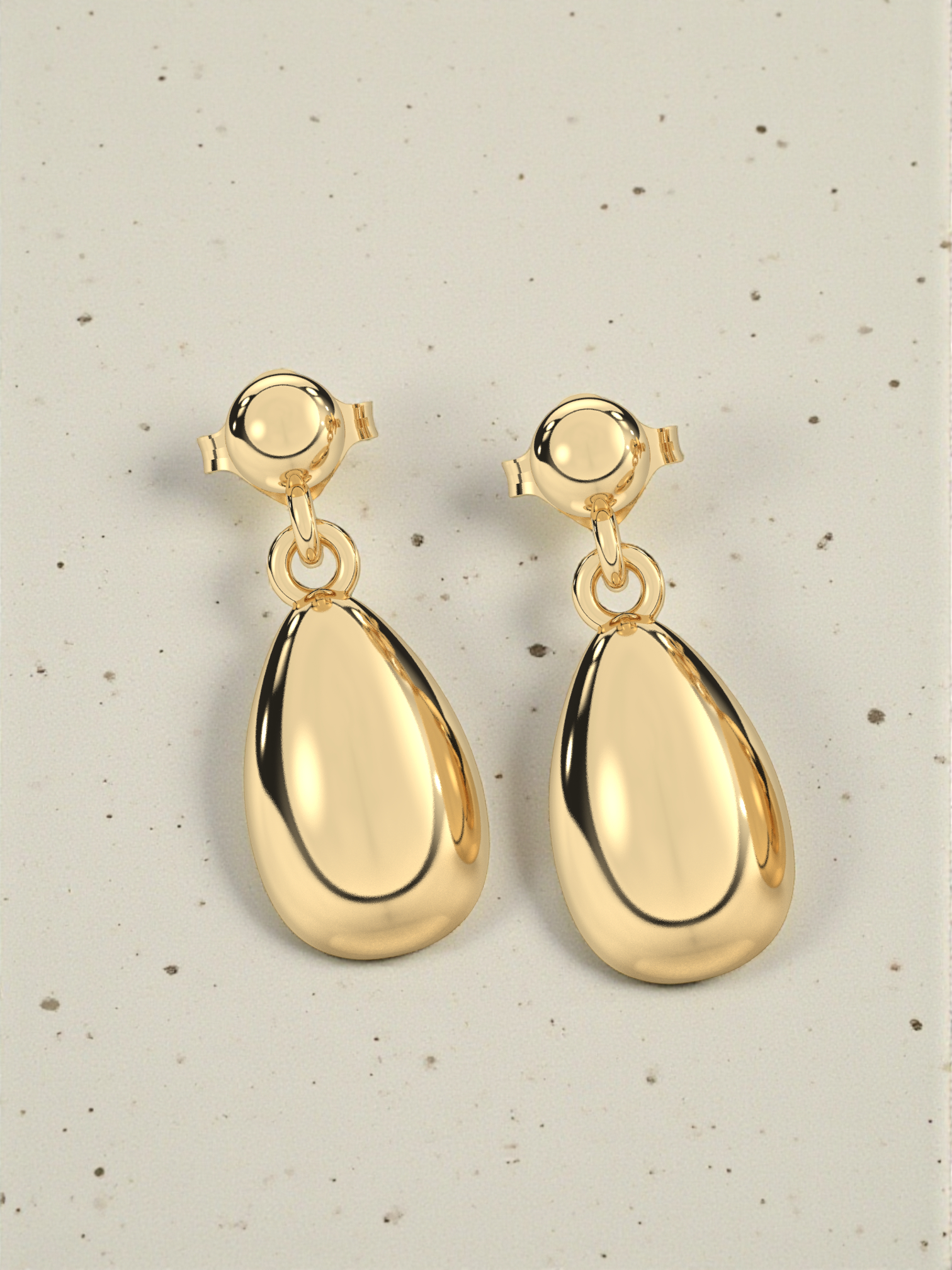 Minimal Gold Teardrop Earrings