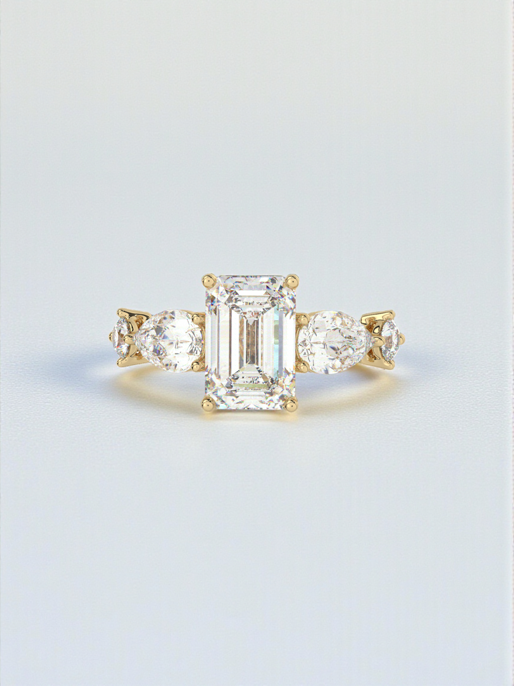 The Lumiere Emerald-Cut Diamond Ring