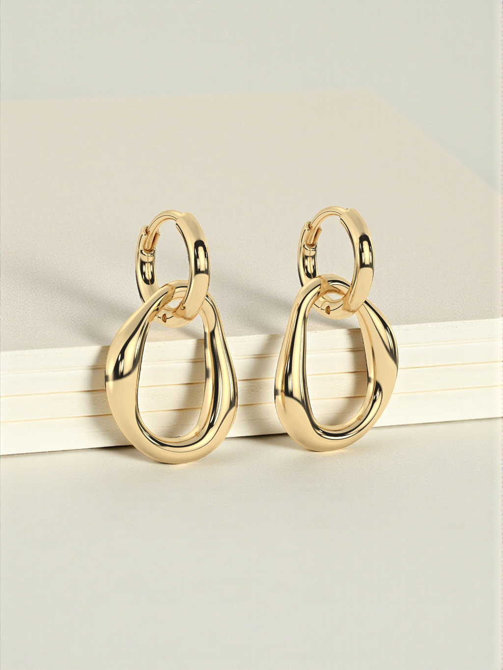 Chunky Gold Hoop Earrings