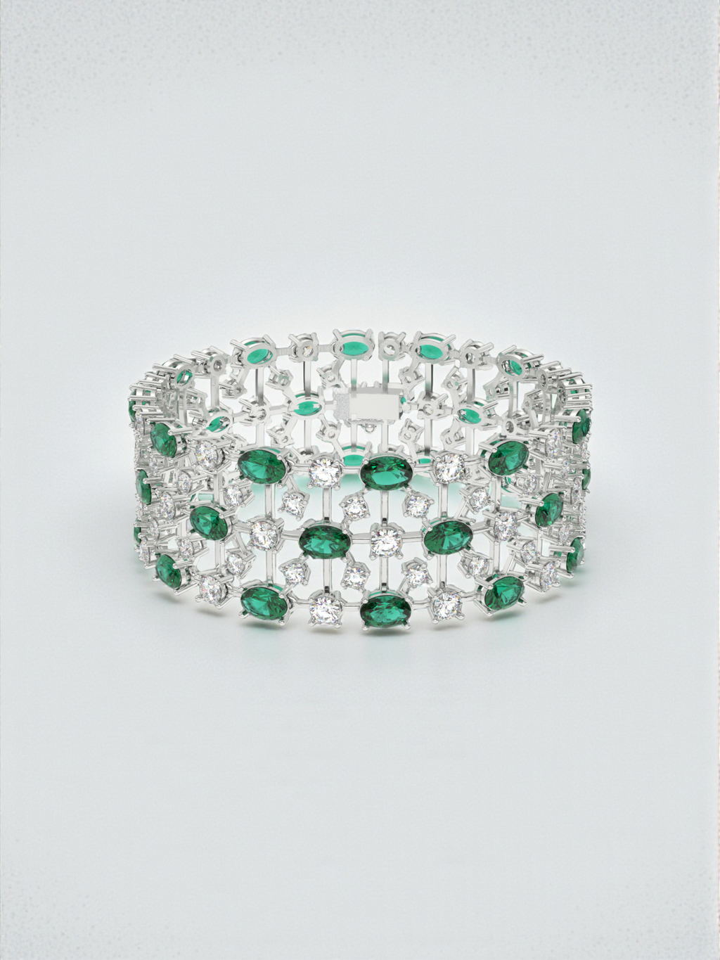 Emerald Line Diamond Bracelet