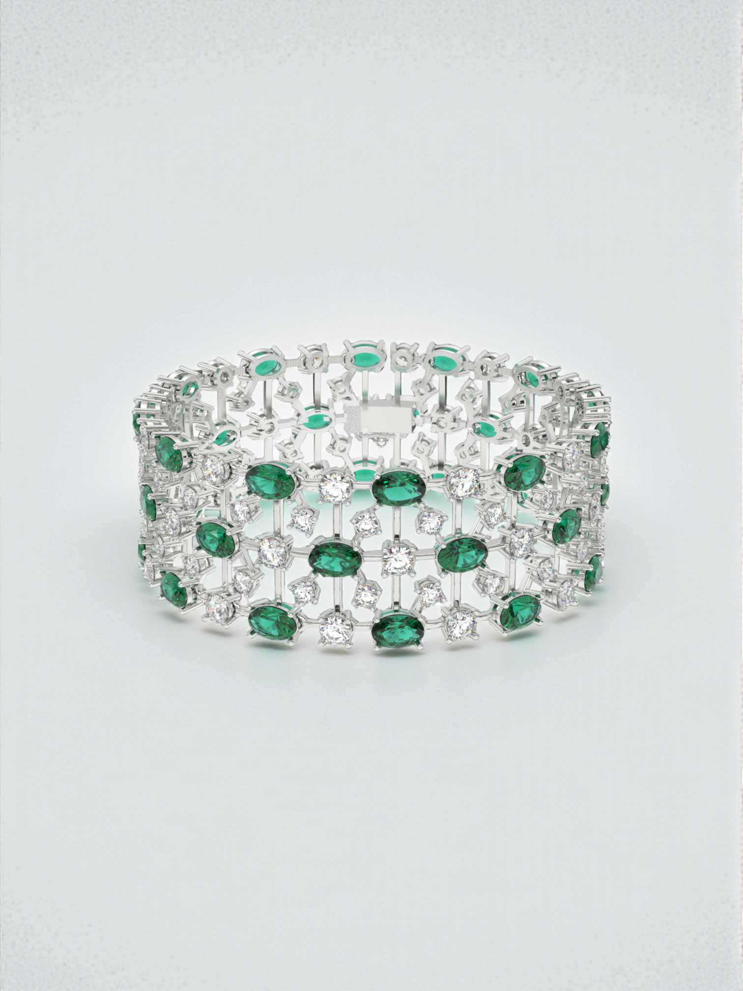 Emerald Line Diamond Bracelet