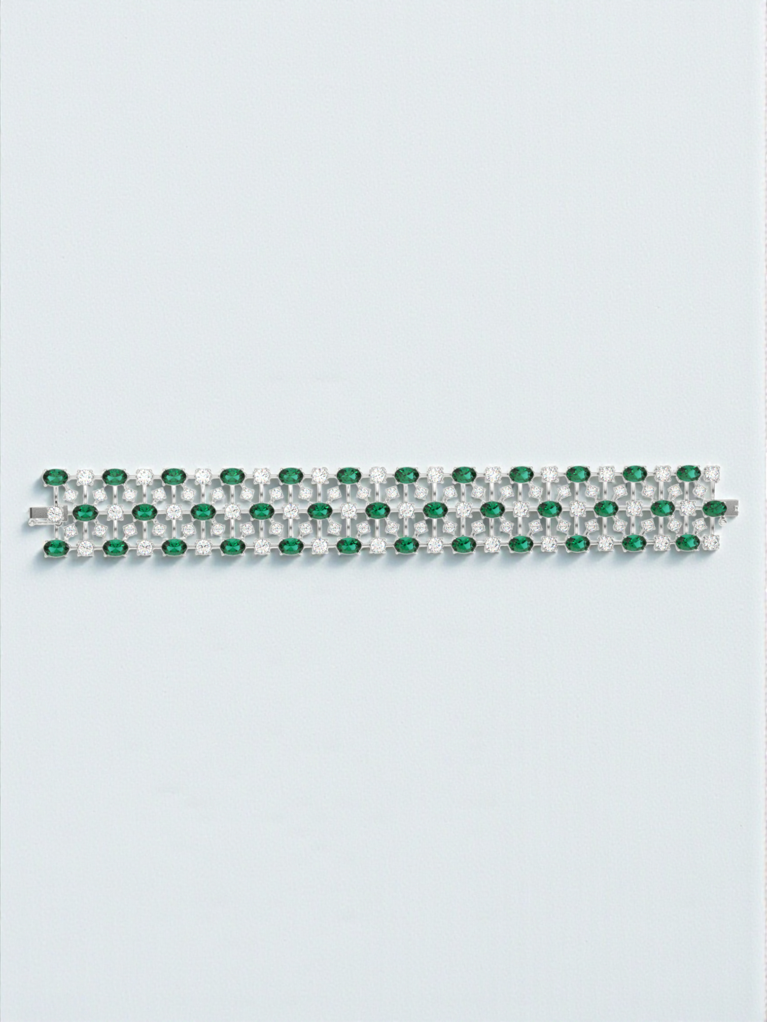 Emerald Line Diamond Bracelet