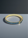 Blue Baguette Tennis Bracelet