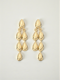 Golden Teardrop Drop Earrings