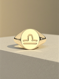 Libra Signet Ring