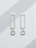 Diamond Link Drop Earrings