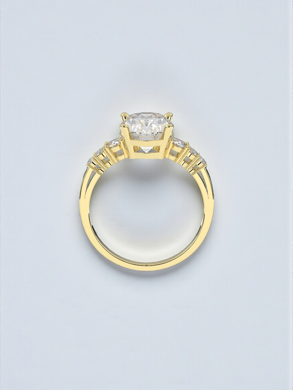 Solitaire Bloom Ring