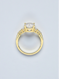 Solitaire Bloom Ring