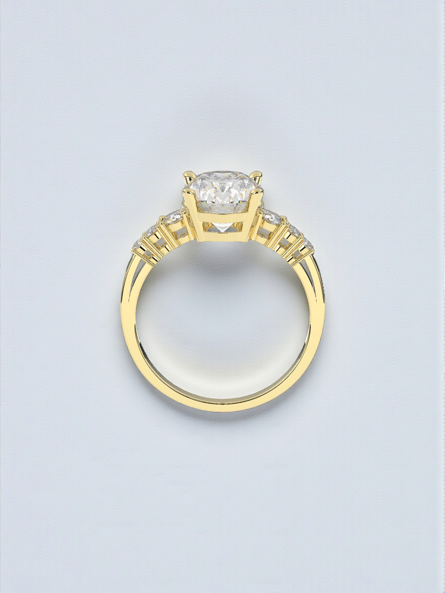 Solitaire Bloom Ring