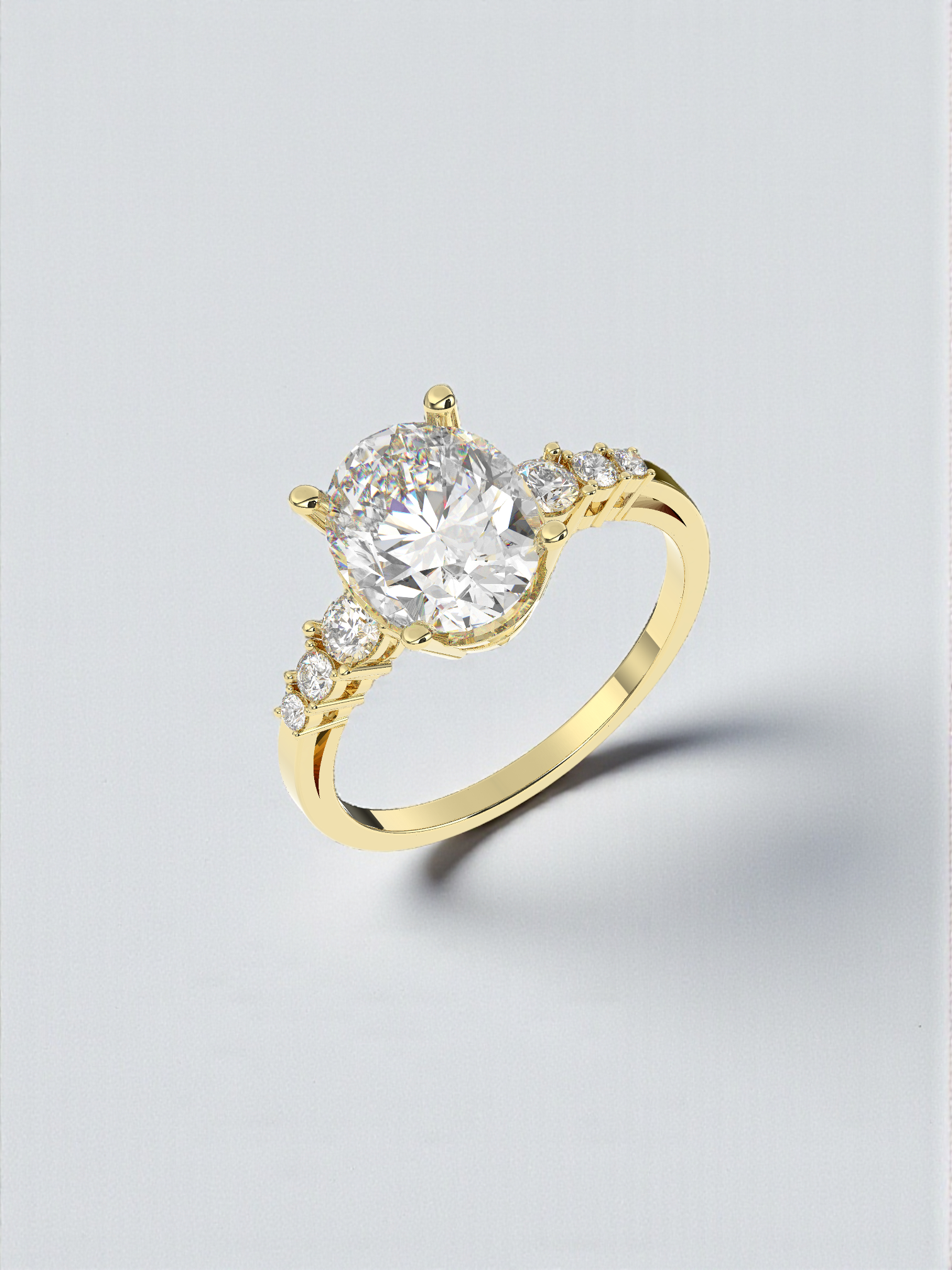 Solitaire Bloom Ring