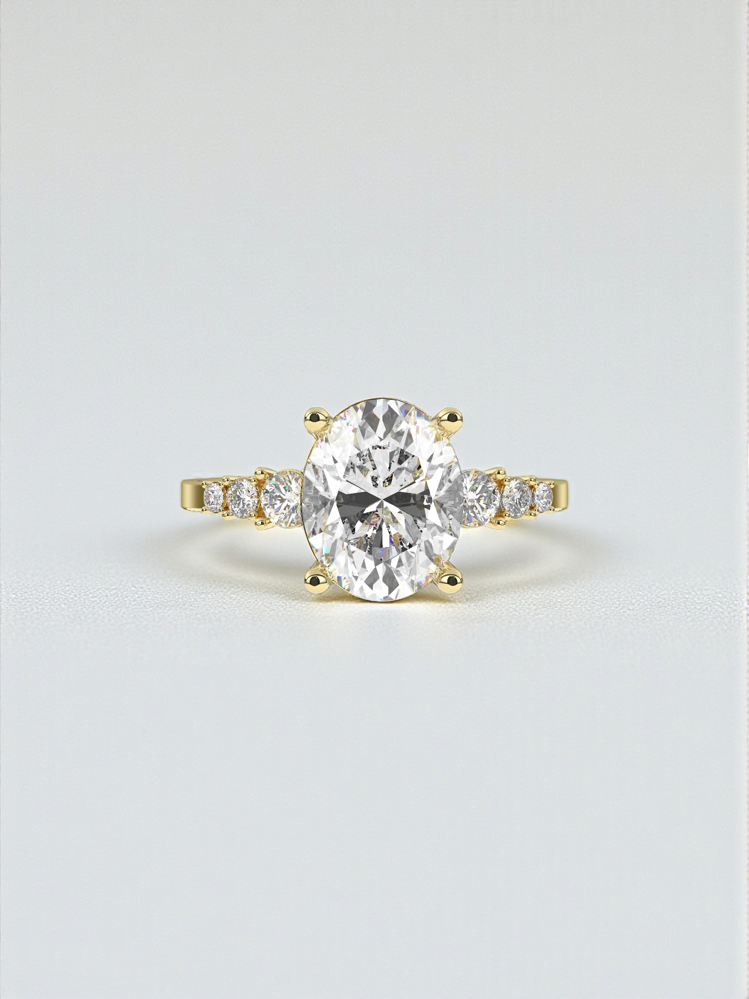 Solitaire Bloom Ring