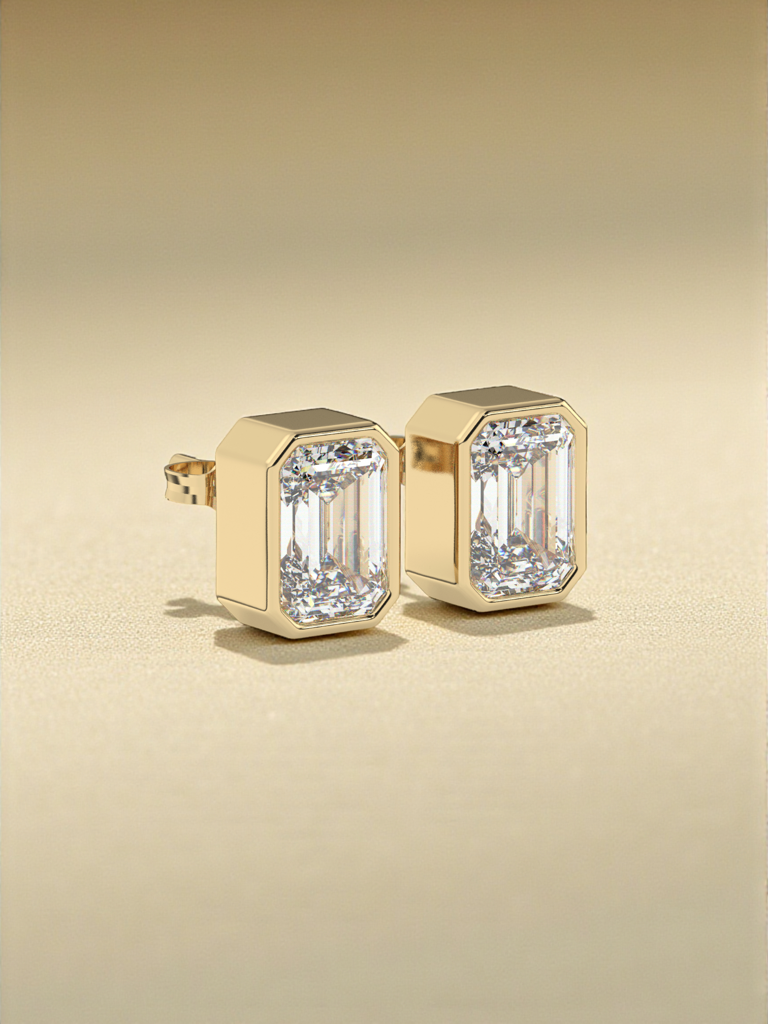 Emerald Solitaire Luxe Studs