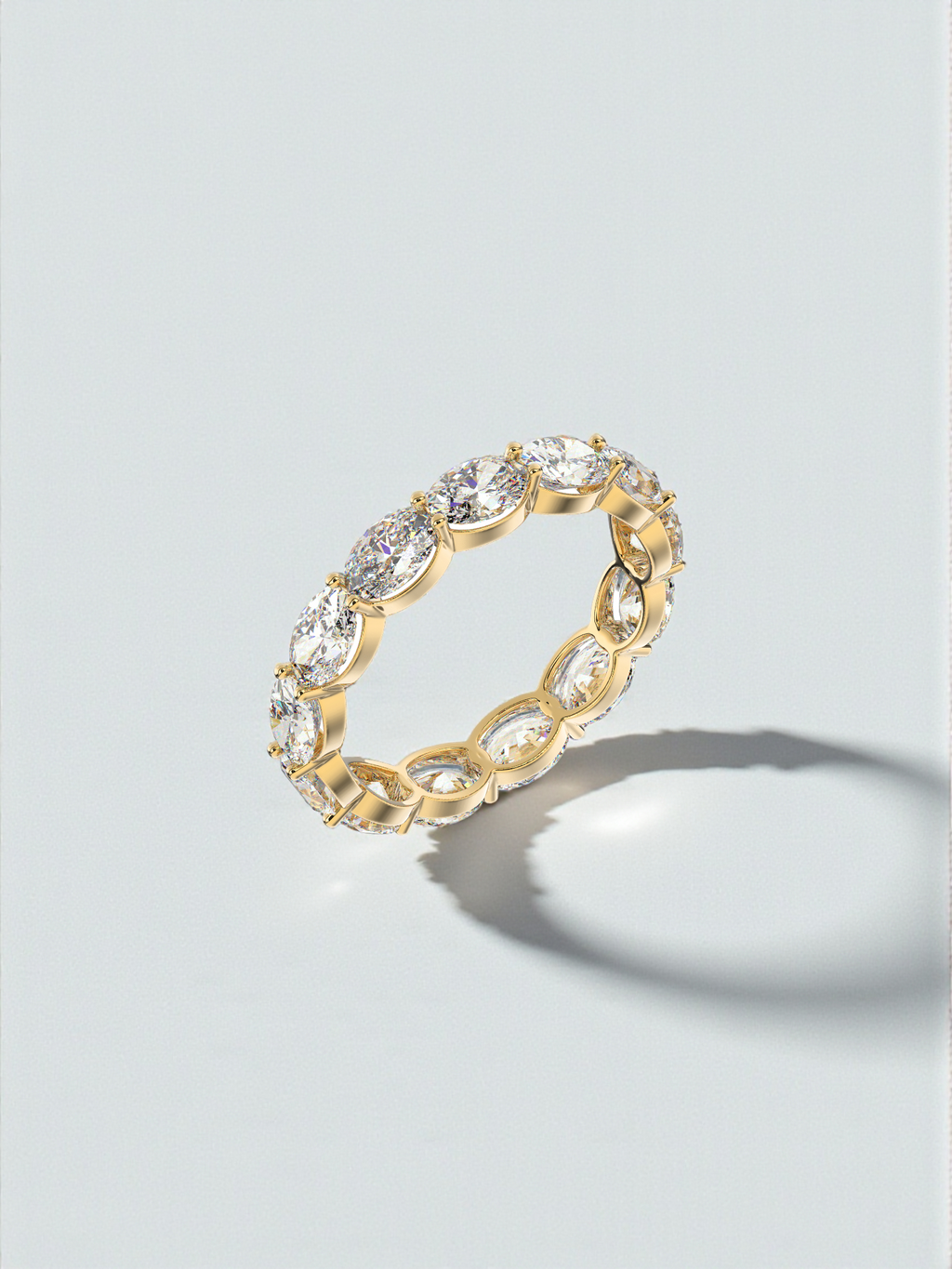 Oval Luxe Eternity Band