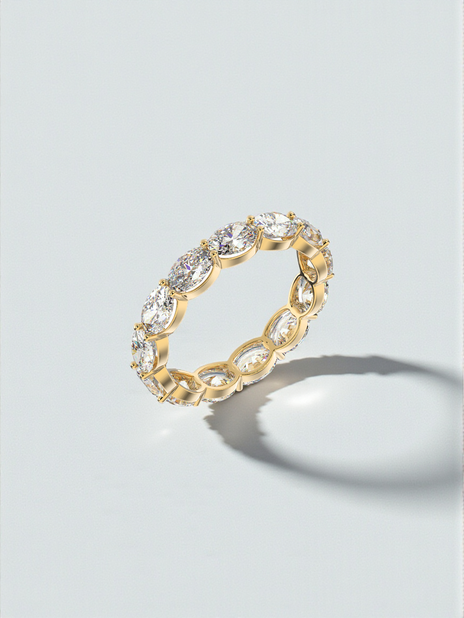Oval Luxe Eternity Band