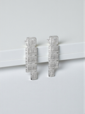 Imperial Baguette Diamond Statement Drop Earrings