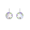 Pastel Bloom Enamel Pearl Drop Earrings