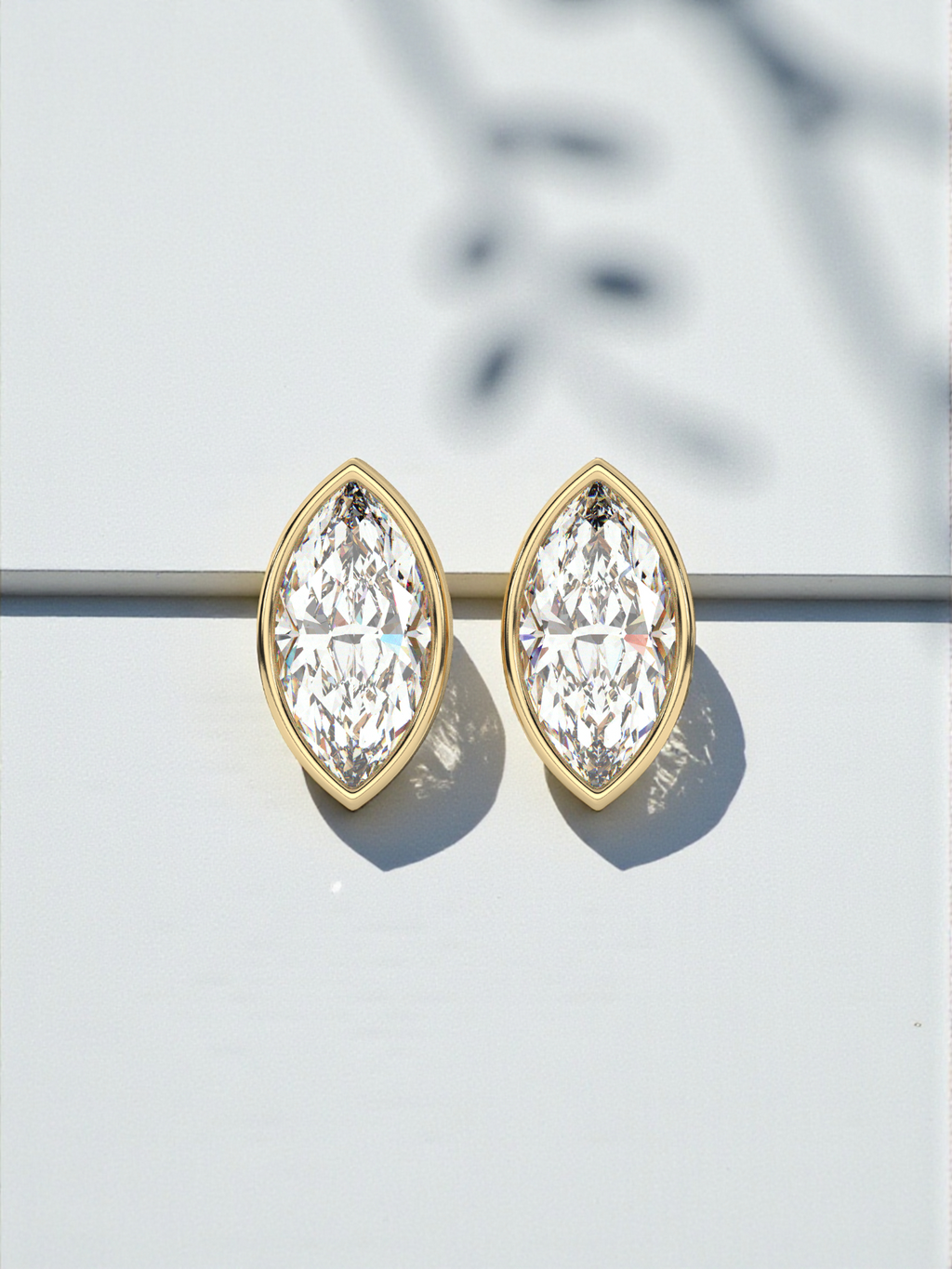 Marquise Solitaire Luxe Earrings