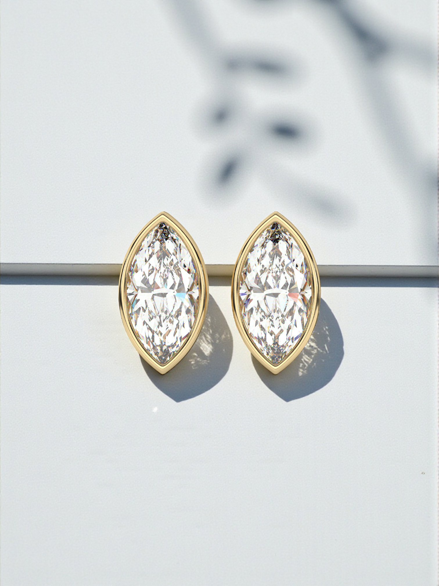 Marquise Solitaire Luxe Earrings