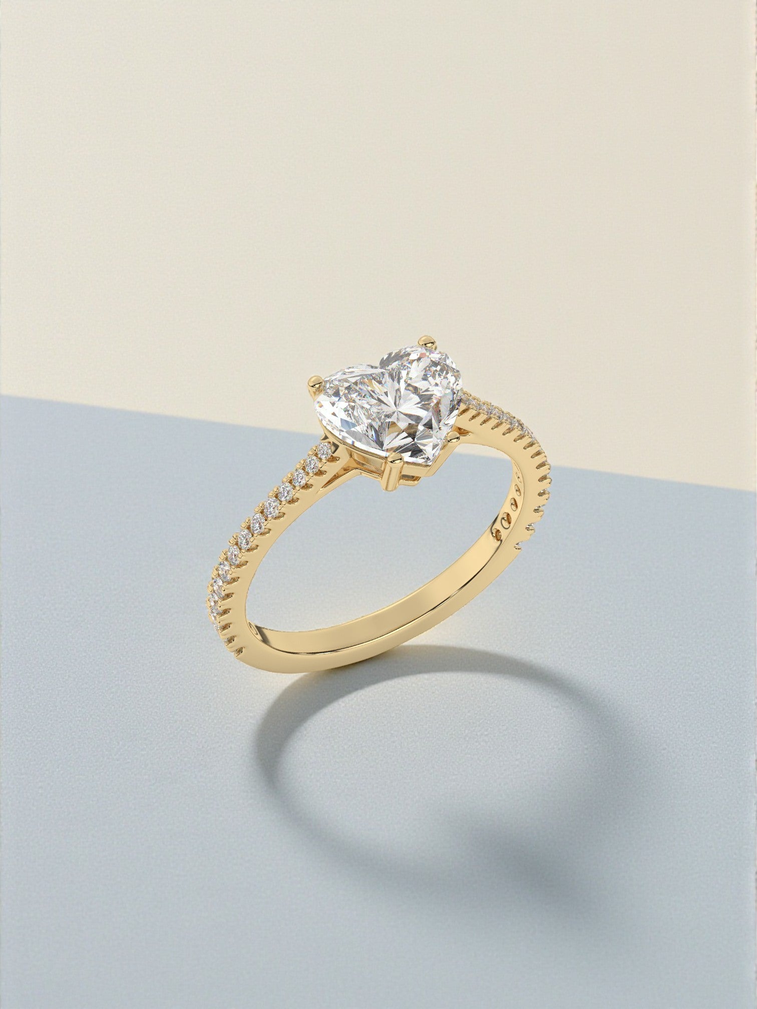The Heart Solitaire Ring
