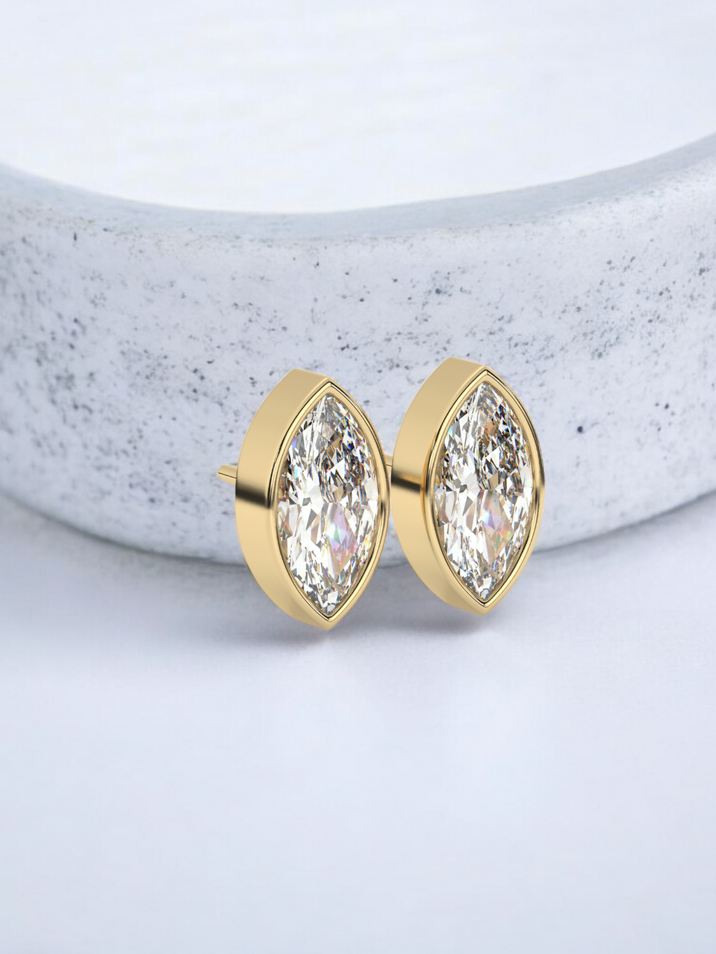 Marquise Solitaire Luxe Earrings