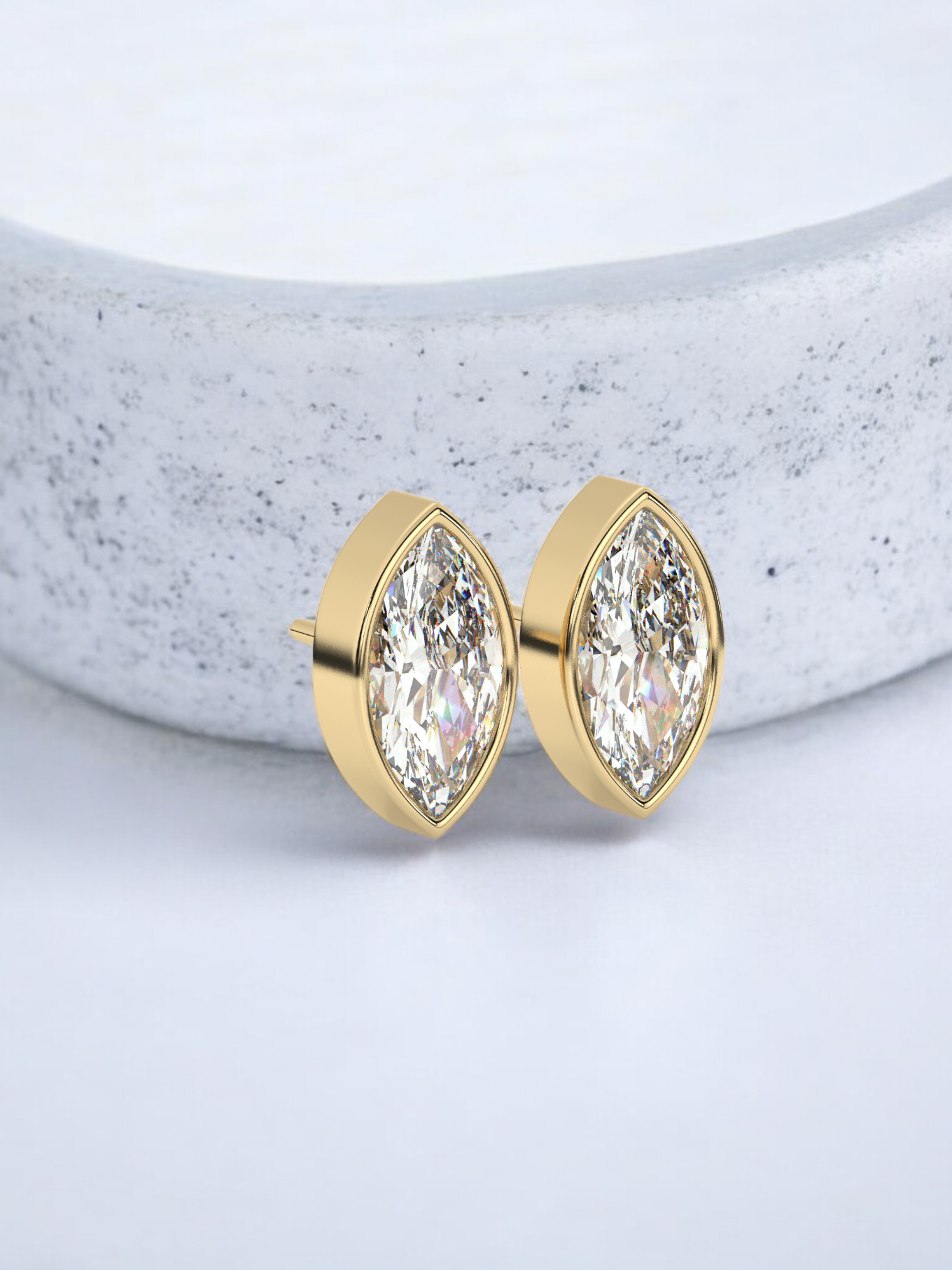 Marquise Solitaire Luxe Earrings