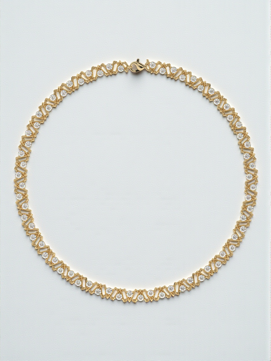 Chevron Diamond Necklace