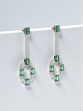 The Emerald Loop Drops Earrings