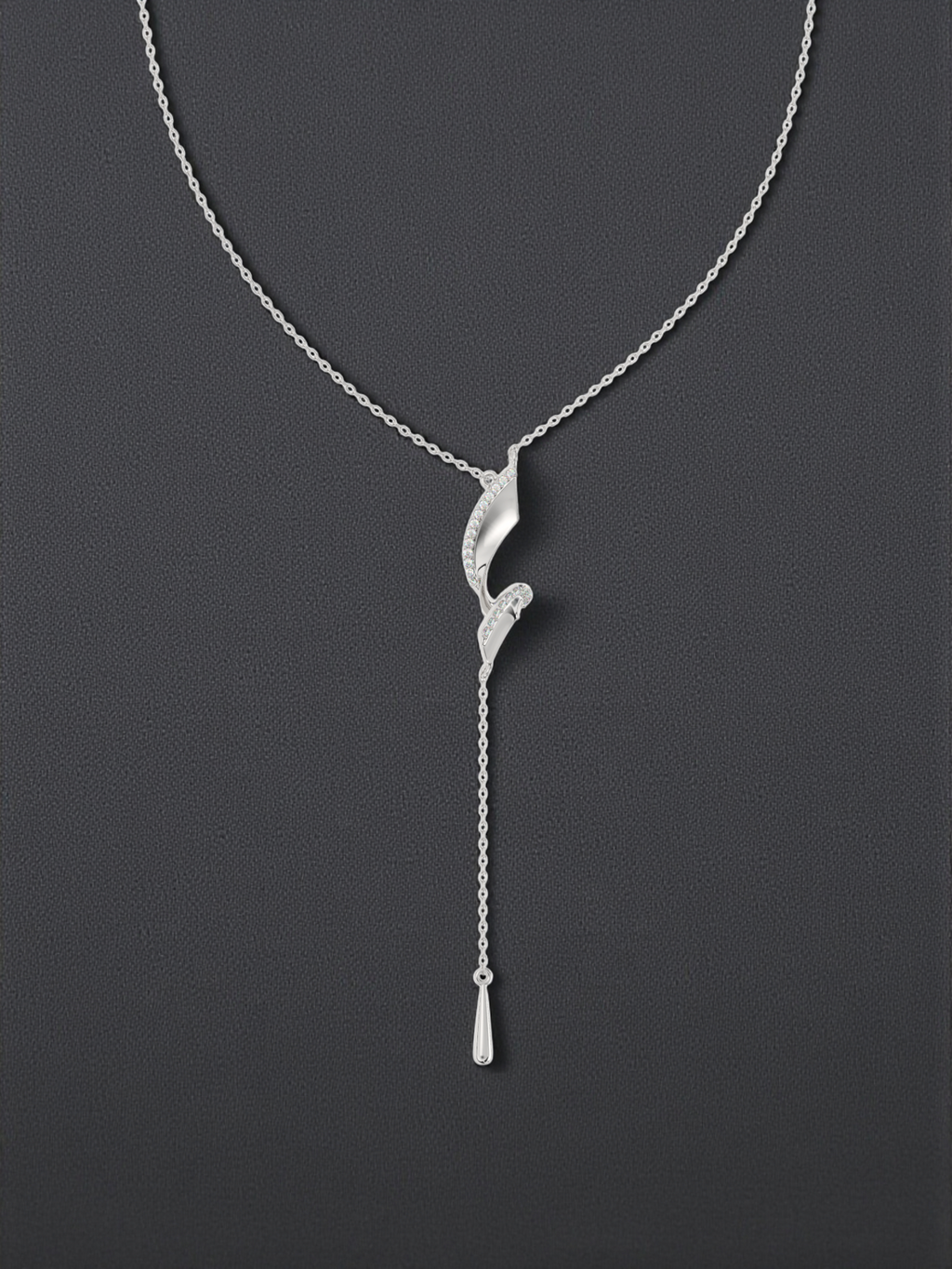 Sleek Flow Y Necklace