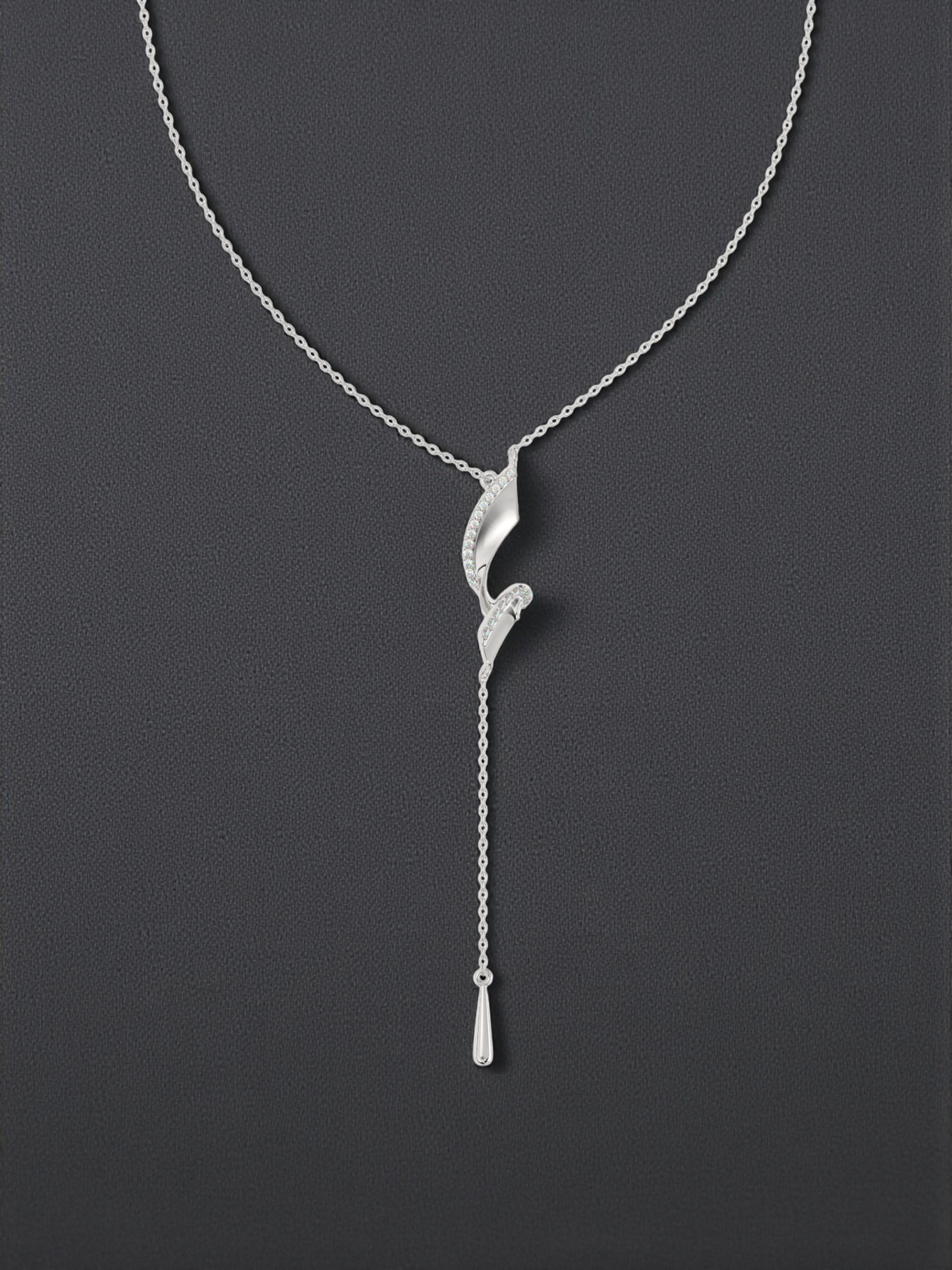 Sleek Flow Y Necklace