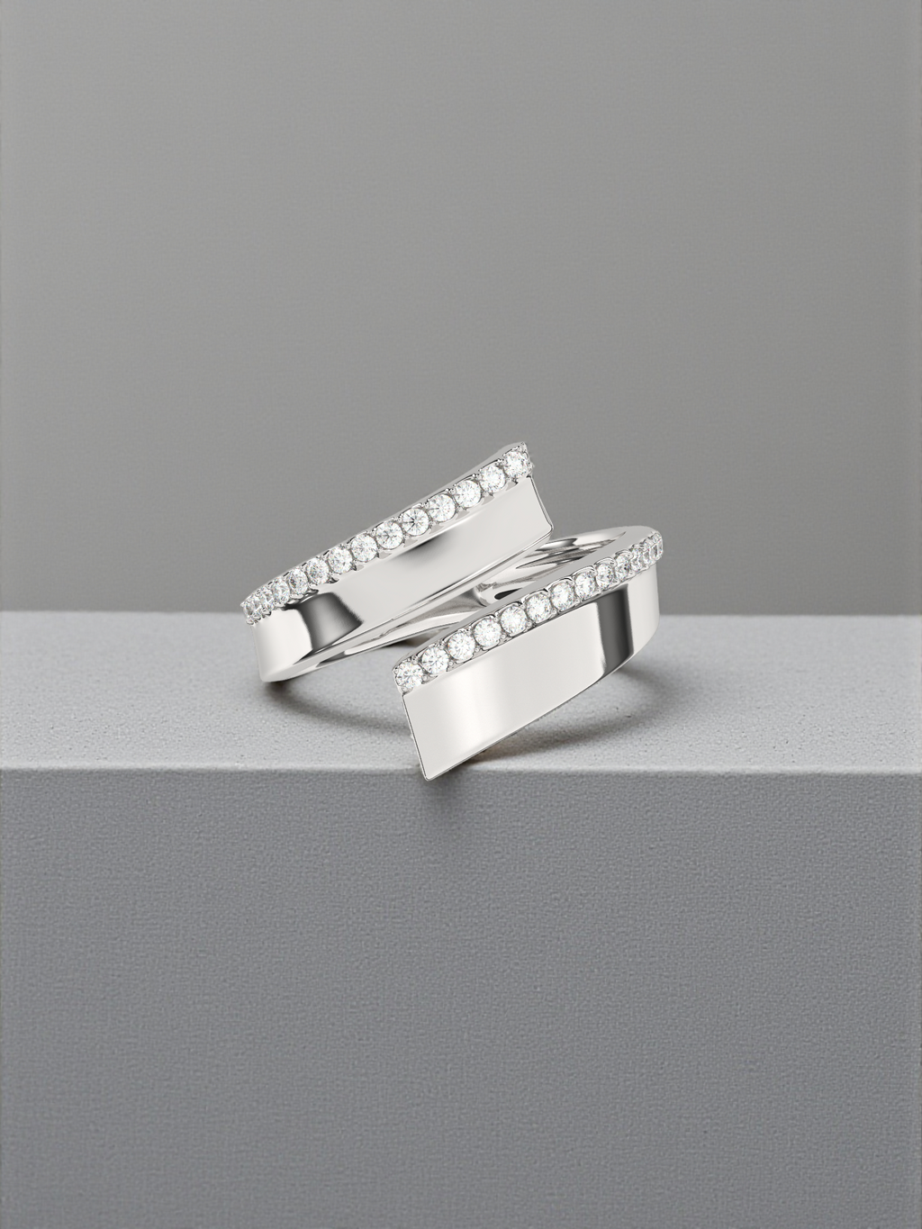 Modern Wrap Diamond Ring