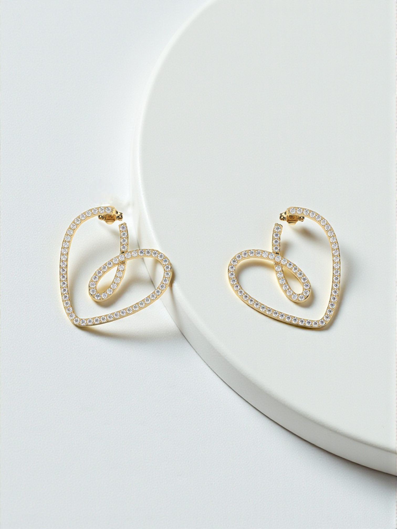 The Serene Heart Earrings