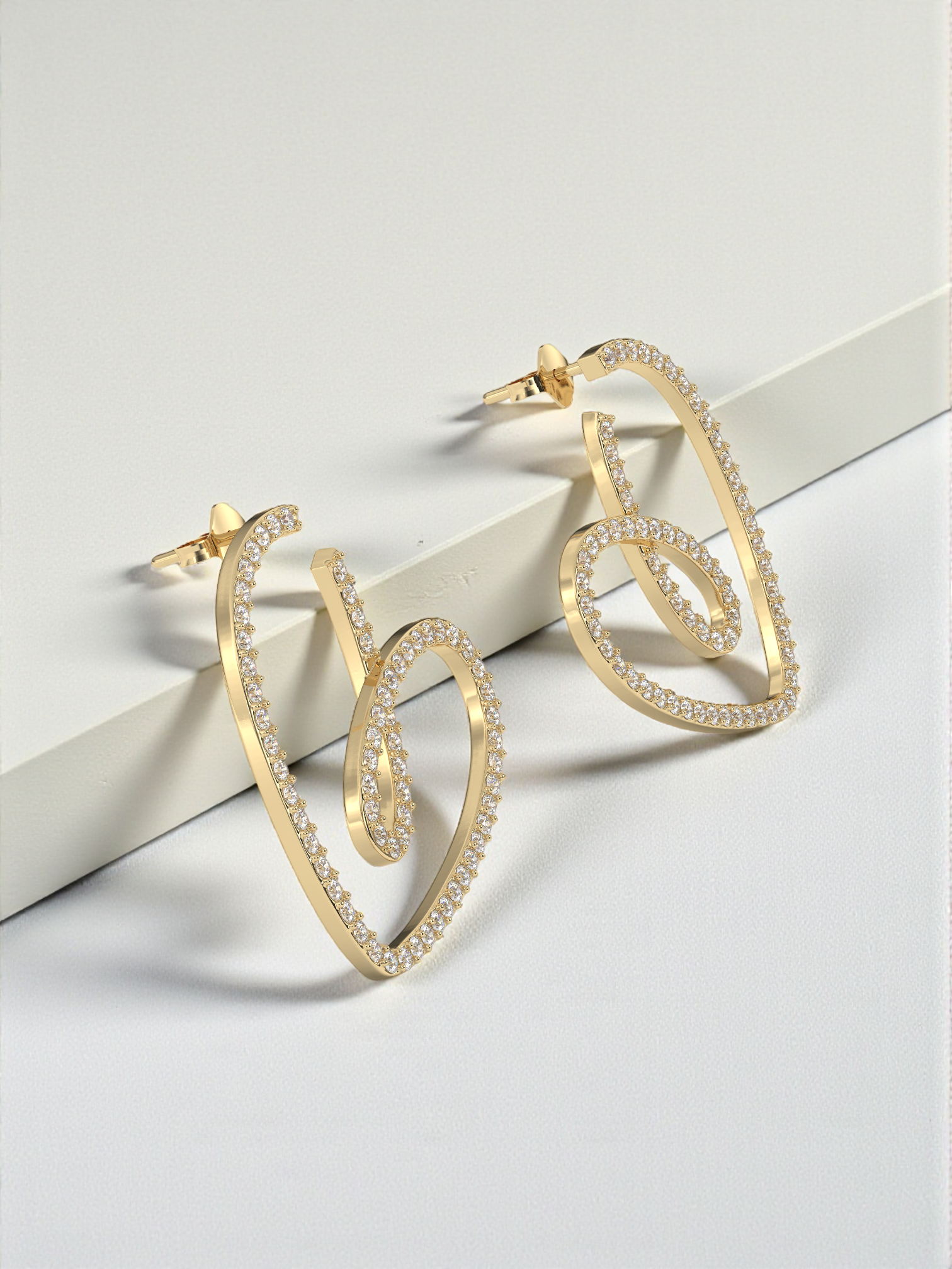 The Serene Heart Earrings