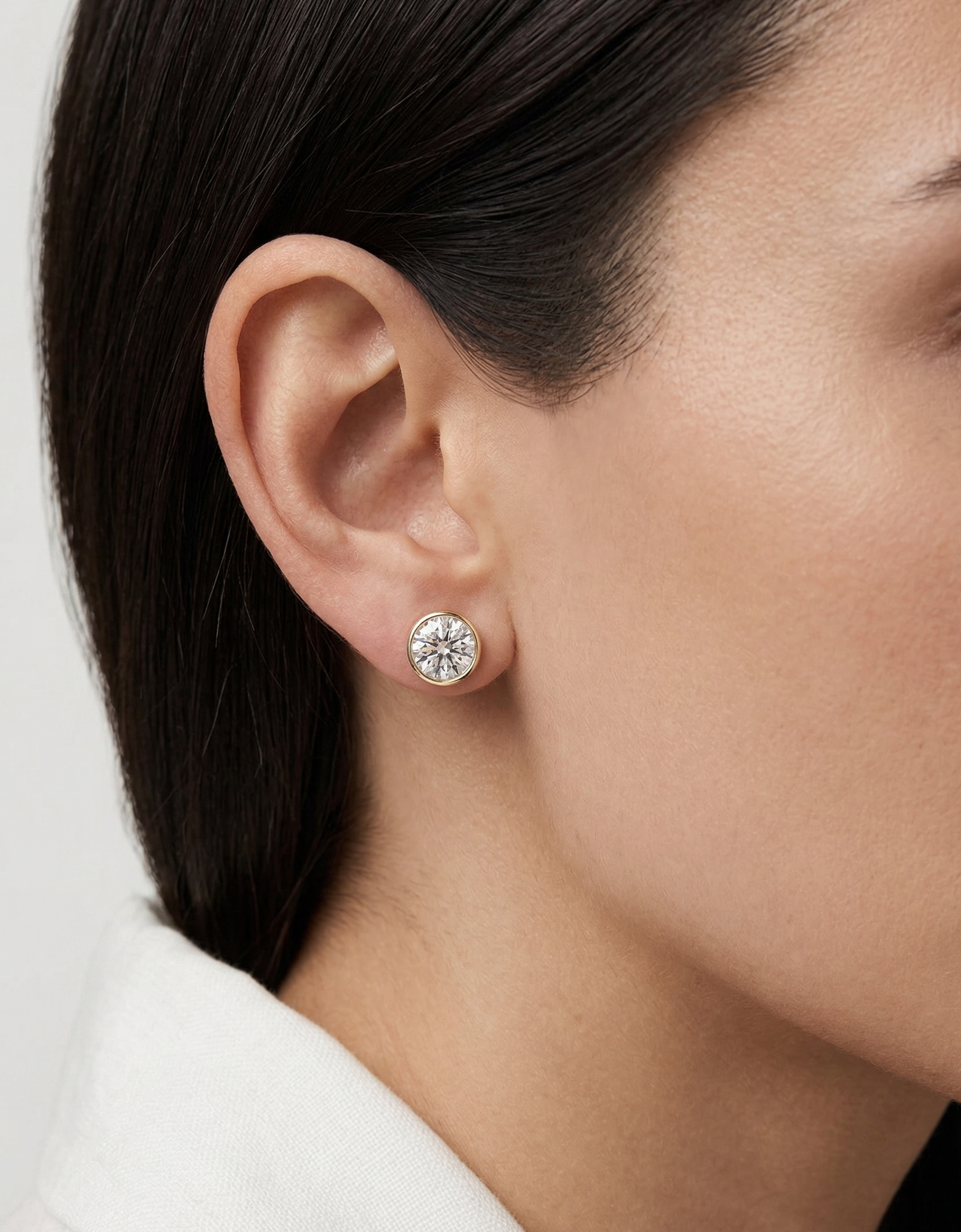 Round Solitaire Luxe Earrings