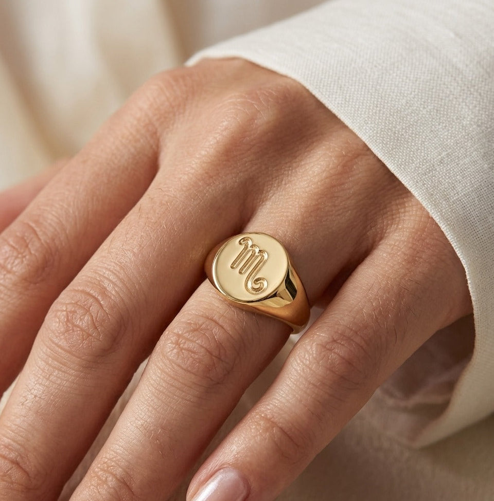 Scorpio Signet Ring