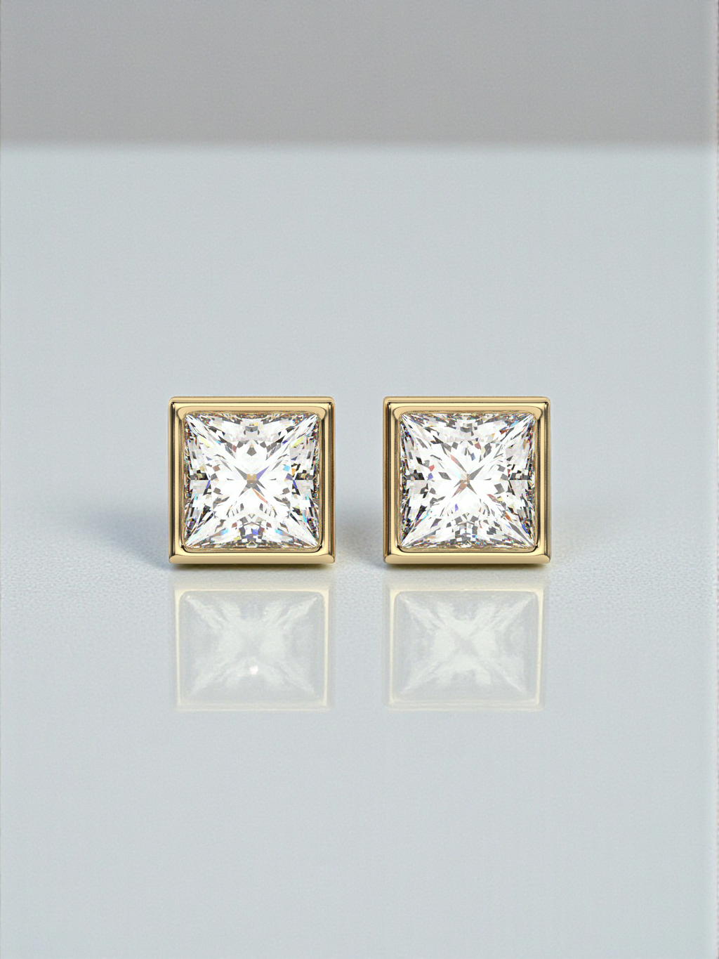 Princess Solitaire Luxe Earrings