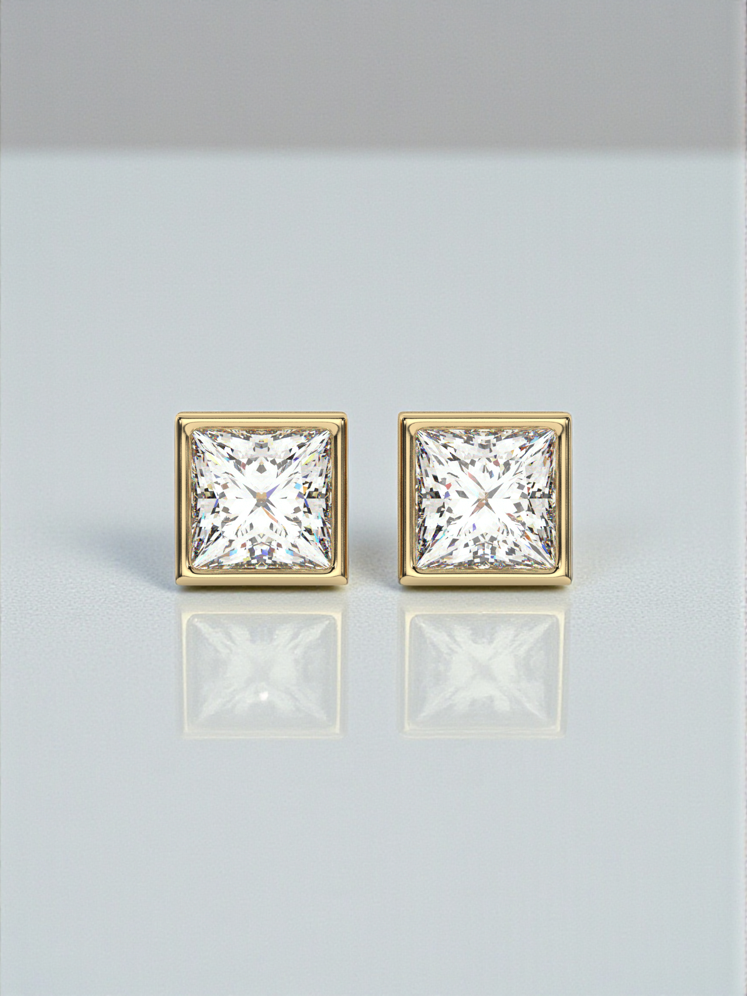 Princess Solitaire Luxe Earrings