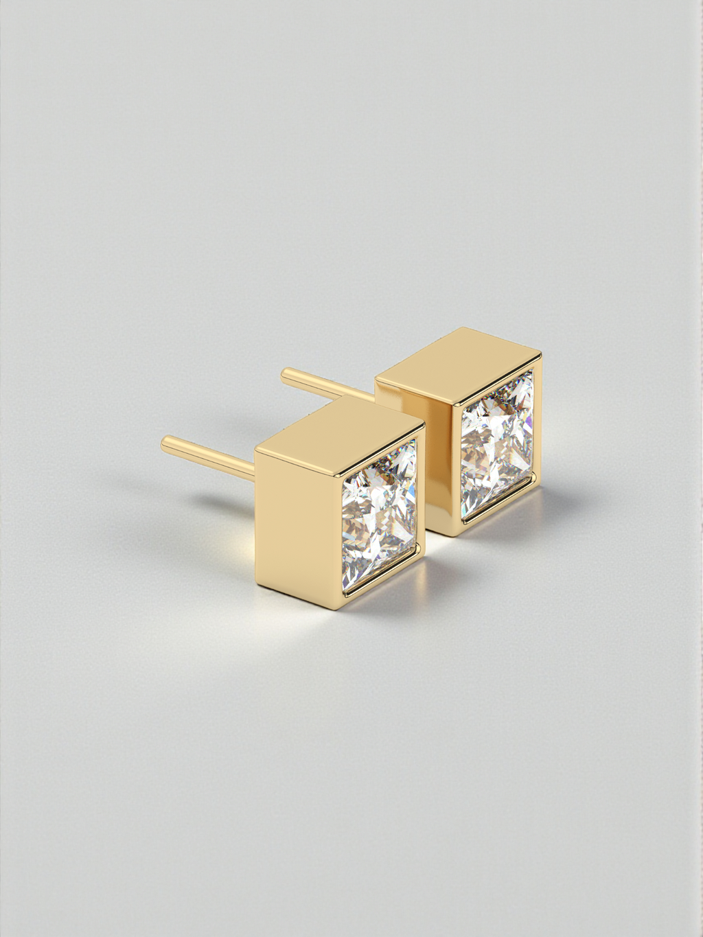Princess Solitaire Luxe Earrings