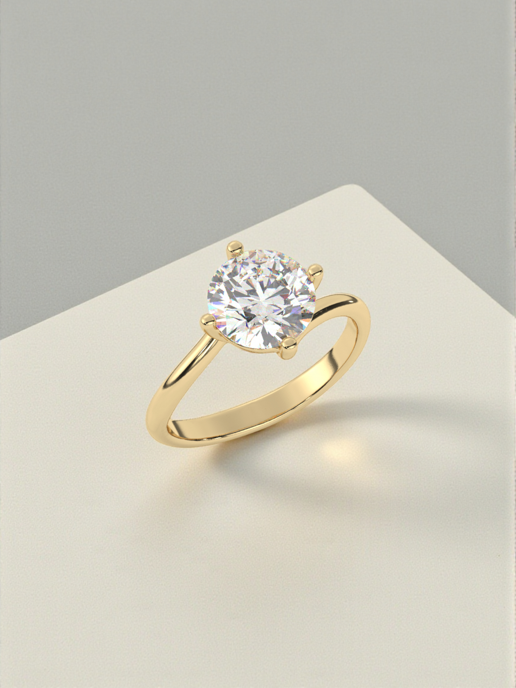 Pure Solitaire Ring