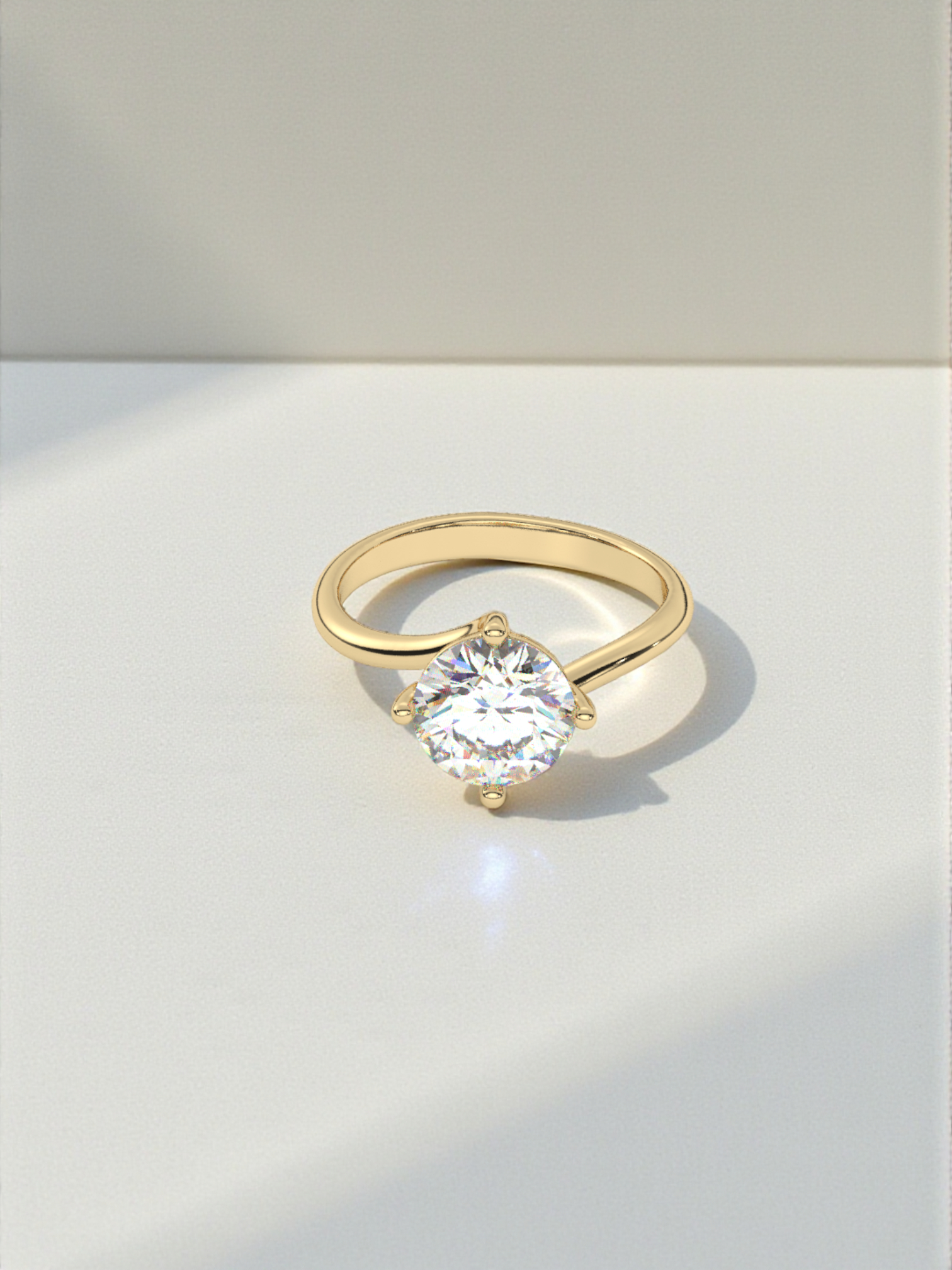 Pure Solitaire Ring